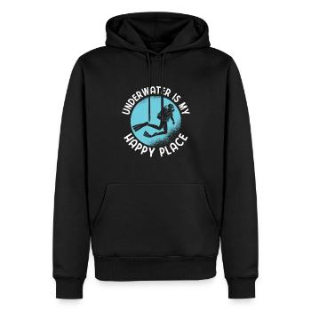 Apnoetaucher Freitaucher Taucher - Männer Premium Bio Hoodie - Schwarz - Vorne - Nico (187cm)