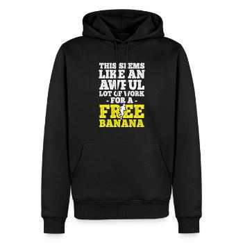 Läufer Joggen - Männer Premium Bio Hoodie - Schwarz - Vorne - Nico (187cm)