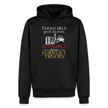 Certified Forklift Truck Operator - Männer Premium Bio Hoodie - Schwarz - Vorne - Nico (187cm)