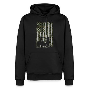 Certified Forklift Truck Operator - Männer Premium Bio Hoodie - Schwarz - Vorne - Nico (187cm)