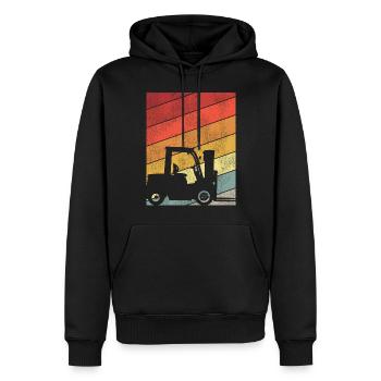 Certified Forklift Truck Operator - Männer Premium Bio Hoodie - Schwarz - Vorne - Nico (187cm)