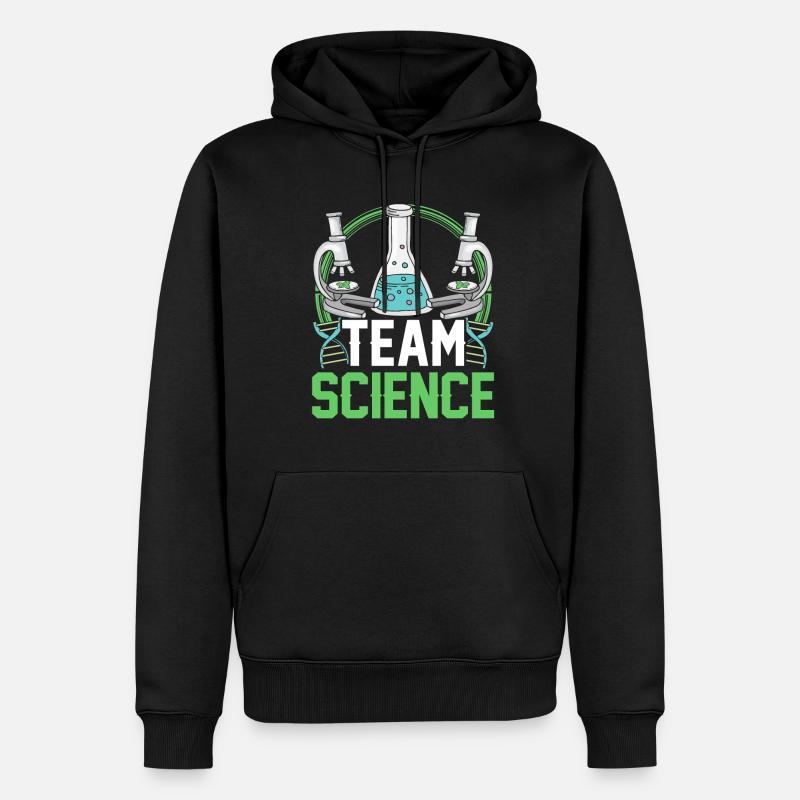 Équipe Science Scientifiques Dictons scientifiques - Sweat à capuche Premium bio Homme - noir