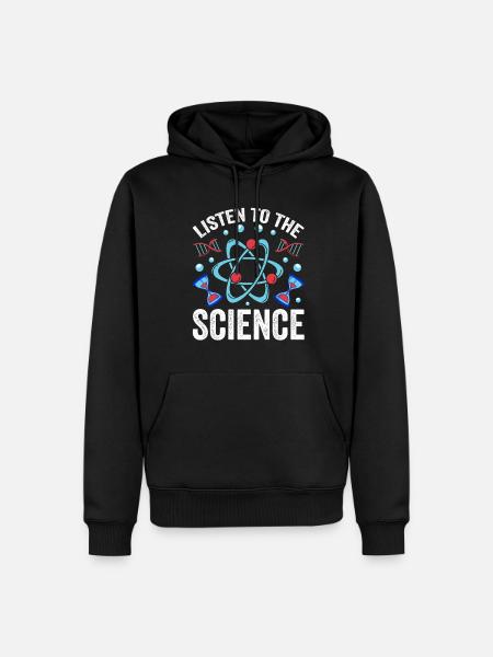 Écoutez Science Scientists Science - Sweat à capuche Premium bio Homme - noir
