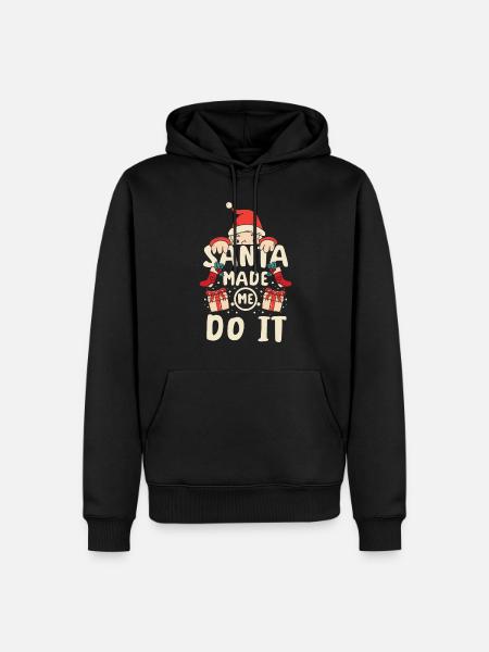 Santa is watching you - Men’s Premium Organic Hoodie - black
