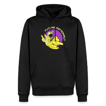 Fusée d’astronomie spatiale des futurs astronautes - Sweat à capuche Premium bio Homme - noir - Devant - Nico (187cm)