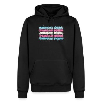 Transgender Transsexual Transsexual Flag - Men’s Premium Organic Hoodie - black - Front - Nico (187cm)