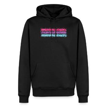 Bisexuell Bisexualität Flagge Homosexuell Schwul - Männer Premium Bio Hoodie - Schwarz - Vorne - Nico (187cm)
