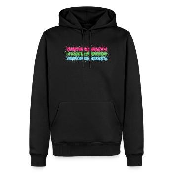 Polysexuel Polysexuel Polysexuel - Sweat à capuche Premium bio Homme - noir - Devant - Nico (187cm)