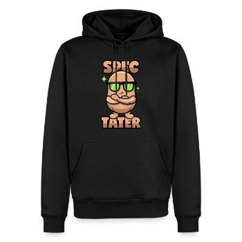 Kartoffel mit Brille - Männer Premium Bio Hoodie - Schwarz - Vorne - Nico (187cm)