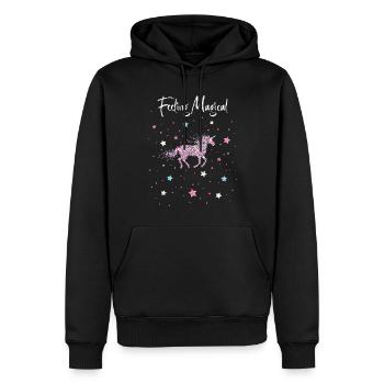 Unicorn Transgender Transsexual Transsexual - Men’s Premium Organic Hoodie - black - Front - Nico (187cm)