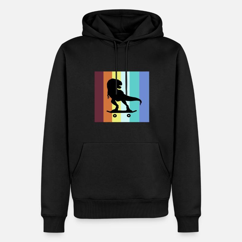 Skateboard Trex Skater Skateboard - Sweat à capuche Premium bio Homme - noir