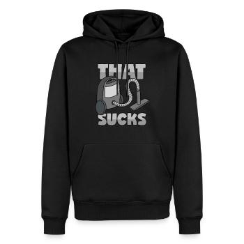 Staubsauger: "That Sucks" - Männer Premium Bio Hoodie - Schwarz - Vorne - Nico (187cm)