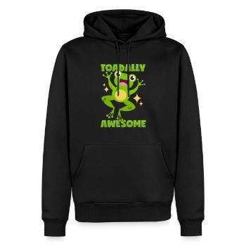 Tolle Kröte - Männer Premium Bio Hoodie - Schwarz - Vorne - Nico (187cm)