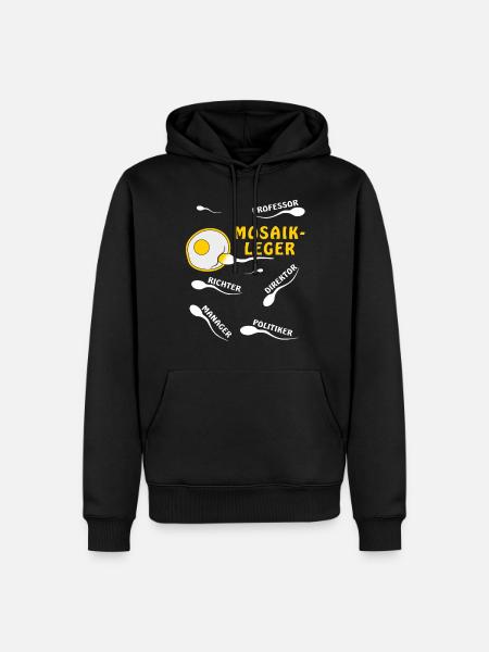 MOSAIKLEGER - Männer Premium Bio Hoodie - Schwarz