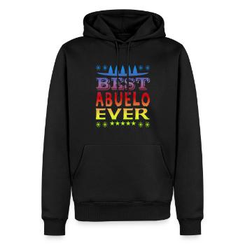 Best Abuelo Ever - Männer Premium Bio Hoodie - Schwarz - Vorne - Nico (187cm)