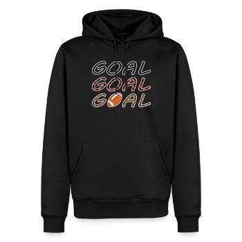 American Football Spieler Goal Goal Goal Sarcastic - Männer Premium Bio Hoodie - Schwarz - Vorne - Nico (187cm)