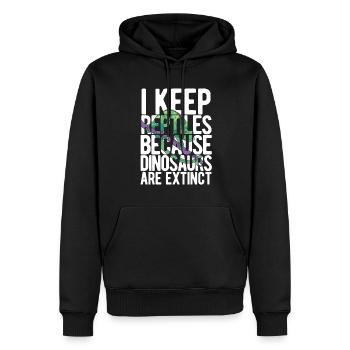 Eidechsen Für Besitzer Von Reptilien - Männer Premium Bio Hoodie - Schwarz - Vorne - Nico (187cm)