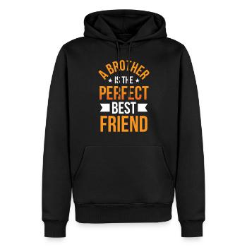 Ein Bruder Ist Der Perfekte Beste Freund Brüder - Männer Premium Bio Hoodie - Schwarz - Vorne - Nico (187cm)
