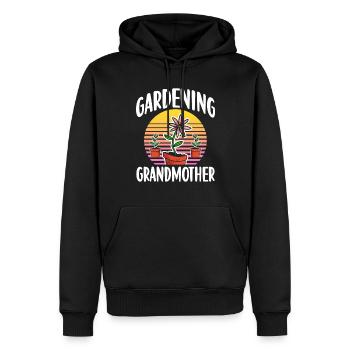 Gartenarbeit Großmutter Oma Gärtnerin Garten - Männer Premium Bio Hoodie - Schwarz - Vorne - Nico (187cm)
