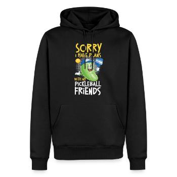 Pickleball Pickle Sorry I Have - Männer Premium Bio Hoodie - Schwarz - Vorne - Nico (187cm)
