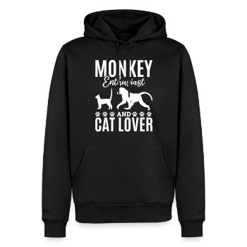 Orangutan Monkey Lover - Monkey Enthusiast And Cat - Männer Premium Bio Hoodie - Schwarz - Vorne - Nico (187cm)