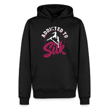 Aerial Silks Design Für Eine Luftakrobatin - Männer Premium Bio Hoodie - Schwarz - Vorne - Nico (187cm)