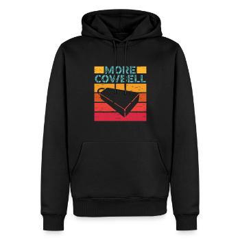 Mehr Kuhglocke Bandmitglied Witzig Rockband - Männer Premium Bio Hoodie - Schwarz - Vorne - Nico (187cm)