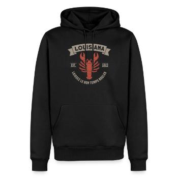 Louisiana Crawfish Boiler Crawfish Lobster Ec - Men’s Premium Organic Hoodie - black - Front - Nico (187cm)