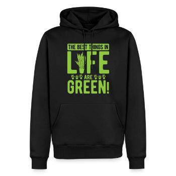 Landschaftsgärtner Hobbygärtner Gärtner - Männer Premium Bio Hoodie - Schwarz - Vorne - Nico (187cm)