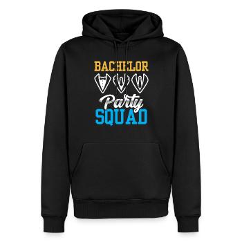 Junggesellenabschied Squad Braut Junggeselle - Männer Premium Bio Hoodie - Schwarz - Vorne - Nico (187cm)