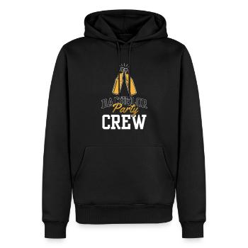 Équipe Bachelor Party Bachelor - Sweat à capuche Premium bio Homme - noir - Devant - Nico (187cm)