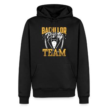 Junggesellenabschied Team Junggeselle Braut - Männer Premium Bio Hoodie - Schwarz - Vorne - Nico (187cm)