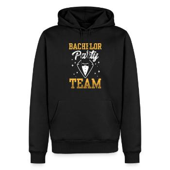 Junggesellenabschied Team Braut Junggeselle - Männer Premium Bio Hoodie - Schwarz - Vorne - Nico (187cm)