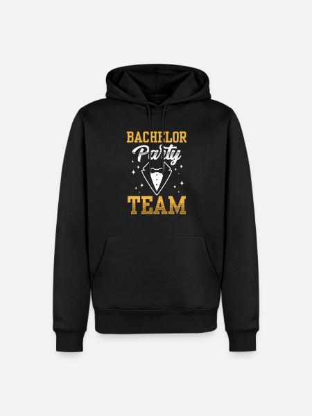 Junggesellenabschied Team Braut Junggeselle - Männer Premium Bio Hoodie - Schwarz
