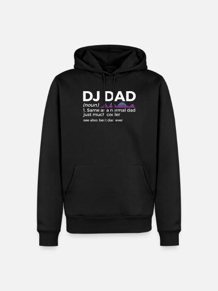 DJ Performance - Sweat à capuche Premium bio Homme - noir