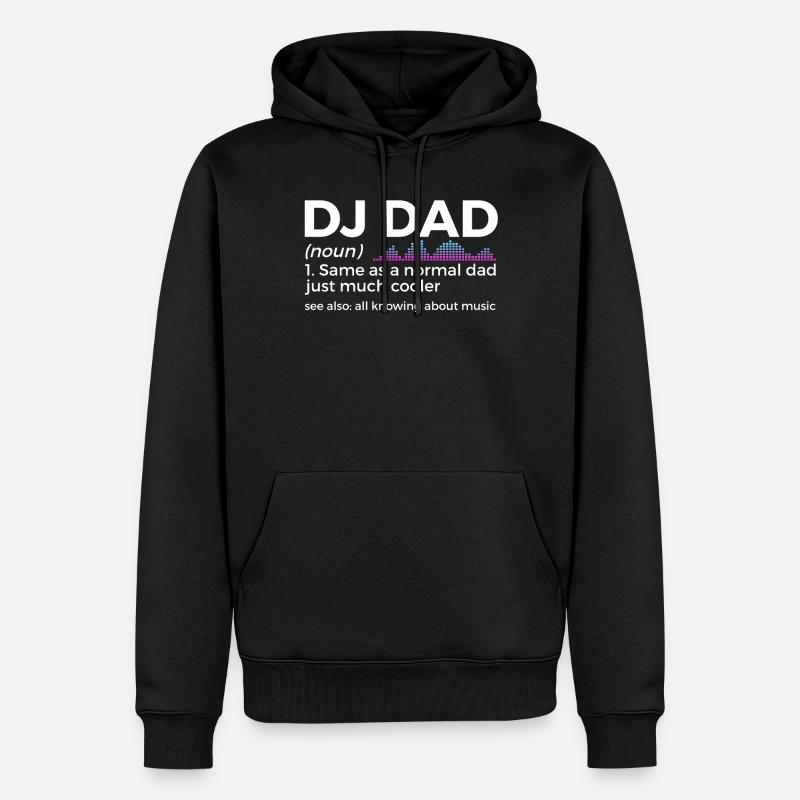 DJ Performance - Sweat à capuche Premium bio Homme - noir