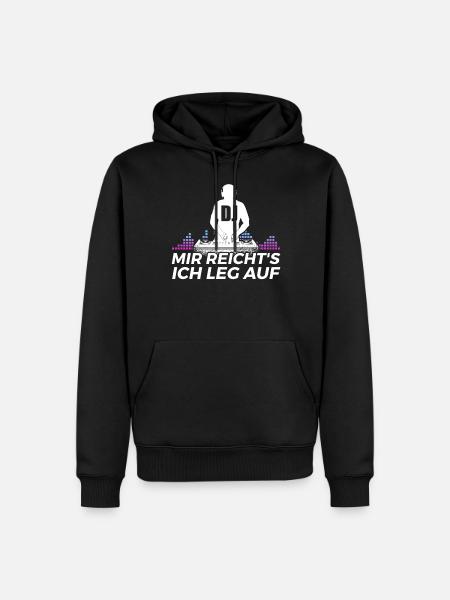 DJ Auftritt Auflegen - Männer Premium Bio Hoodie - Schwarz