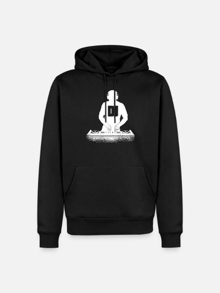 DJ Performance - Men’s Premium Organic Hoodie - black