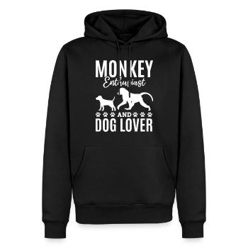 Orangutan Monkey Lover - Monkey Enthusiast And Dog - Männer Premium Bio Hoodie - Schwarz - Vorne - Nico (187cm)
