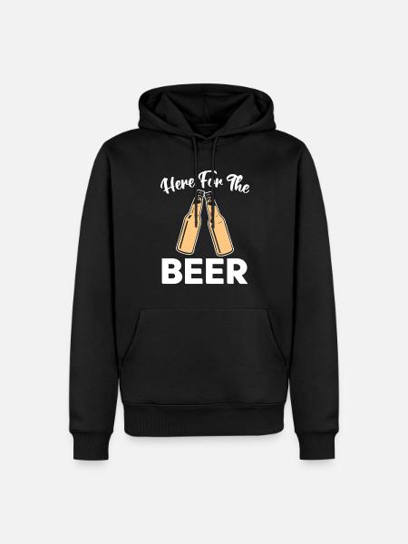 Beer Drinker Beer Gifts - Men’s Premium Organic Hoodie - black