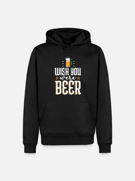 Biertrinker Bier Geschenke - Männer Premium Bio Hoodie - Schwarz