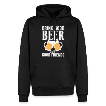 Biertrinker Bier Geschenke - Männer Premium Bio Hoodie - Schwarz - Vorne - Nico (187cm)
