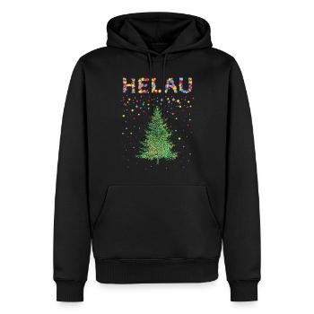 Helau Karneval Kölsch Weihnachtstage Christbaum - Männer Premium Bio Hoodie - Schwarz - Vorne - Nico (187cm)