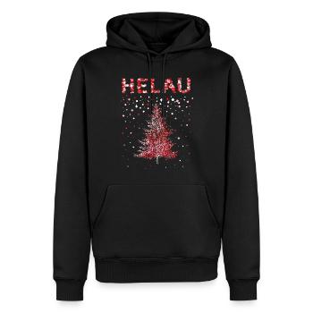 Carnaval Carnaval Helau Cologne Arbre de Noël Noël - Sweat à capuche Premium bio Homme - noir - Devant - Nico (187cm)