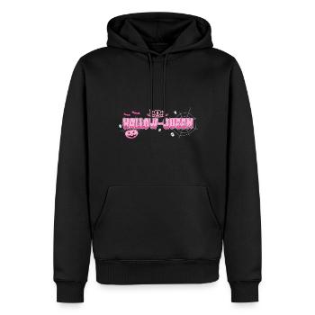 Reine sacrée - Sweat à capuche Premium bio Homme - noir - Devant - Nico (187cm)