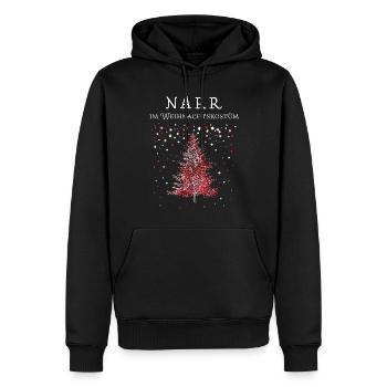 Karnevalfan Fasnacht Konfetti Weihnachtsmuffel - Männer Premium Bio Hoodie - Schwarz - Vorne - Nico (187cm)