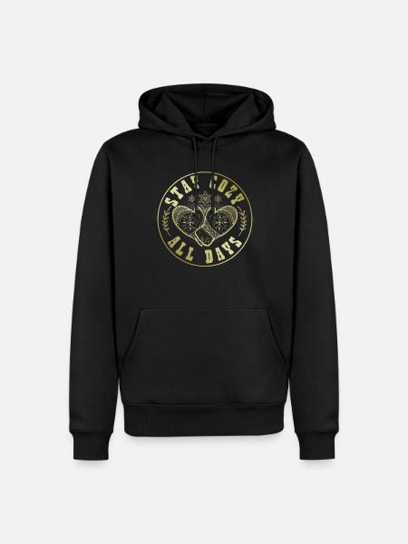 Winter Saying Cold - Men’s Premium Organic Hoodie - black