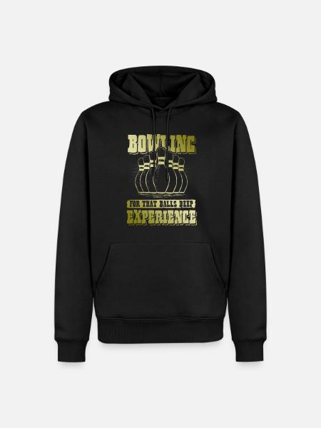 Bowling Experimen - Men’s Premium Organic Hoodie - black