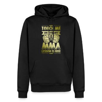 Mma Arts académiques mixtes - Sweat à capuche Premium bio Homme - noir - Devant - Nico (187cm)