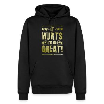 Mma Arts académiques mixtes - Sweat à capuche Premium bio Homme - noir - Devant - Nico (187cm)